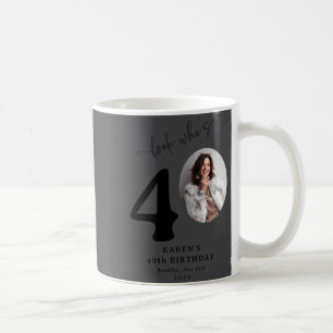 Caneca De Café Olhar Engraçado Quem Faz 40 Estiloso Aniversário d