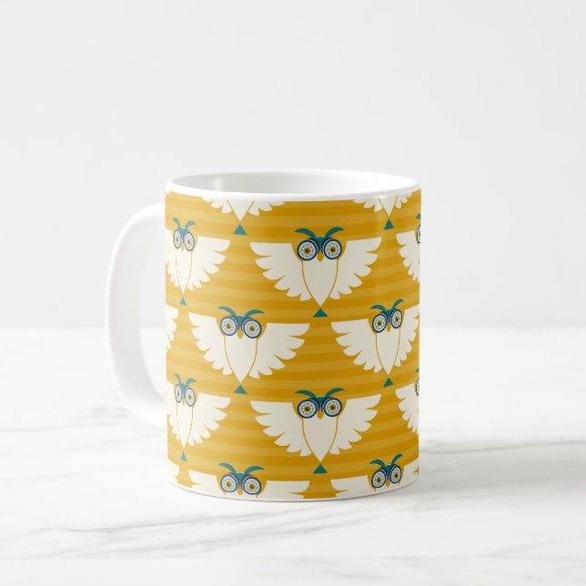 Caneca De Café Olhe aquele pássaro - amarelo (Frente Esquerda)