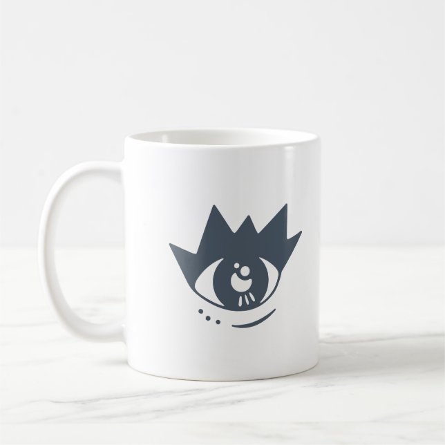 Caneca de Café Olho Cinza Estético (Esquerda)