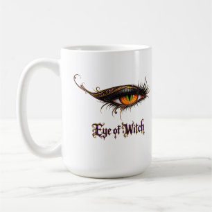 Caneca De Café Olho da Bruxa do Halloween Glamourosa Bola do Olho