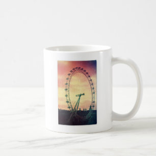 Caneca De Café Olho de Anitiqued Londres no nascer do sol