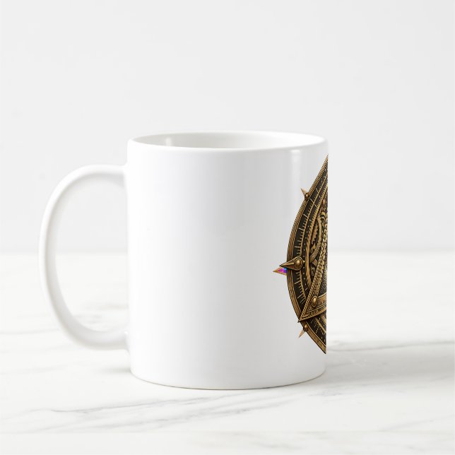 Caneca de Café Olho de Astrolábio de Bronze (Esquerda)