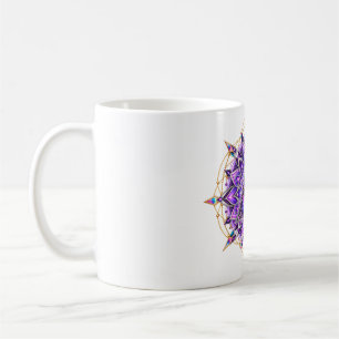 Caneca de Café Olho de Geometria de Orquídea
