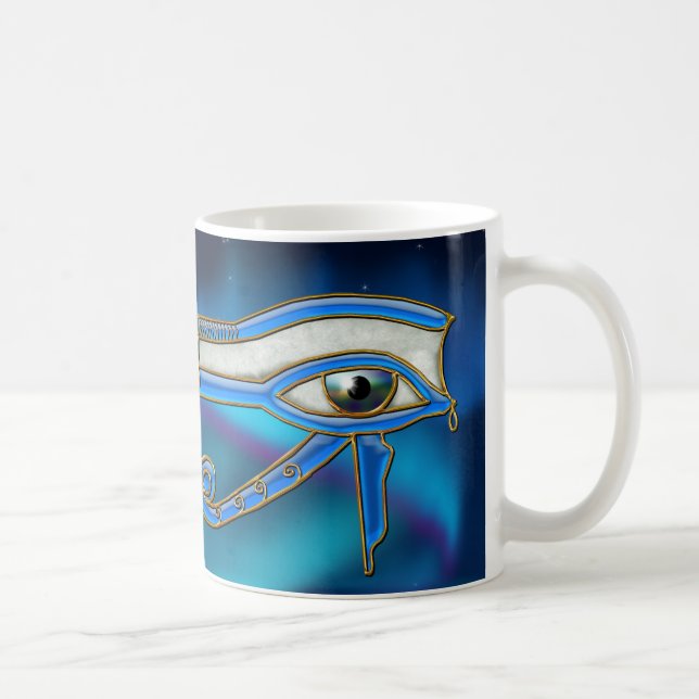 Caneca De Café Olho de Horus Wadjet egípcio Art Mug (Direita)