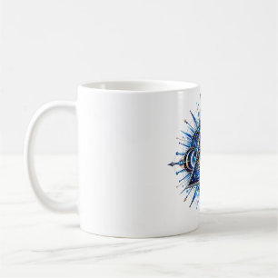 Caneca de Café Olho de Órbita de Cobalto