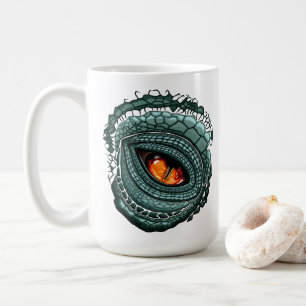 Caneca De Café Olho de Predador Réptil Primitivo