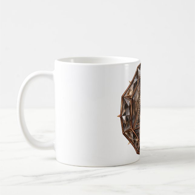 Caneca de Café Olho de Quartzo Fumê (Esquerda)