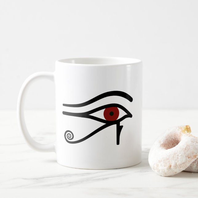 Caneca De Café Olho de Ra - Deus Egípcio (Com Donut)