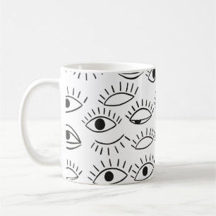 Caneca De Café Olho de rabisco, padrão perfeito.