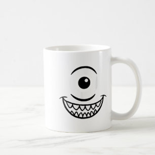 Caneca De Café Olho-de-um-monstro assustado