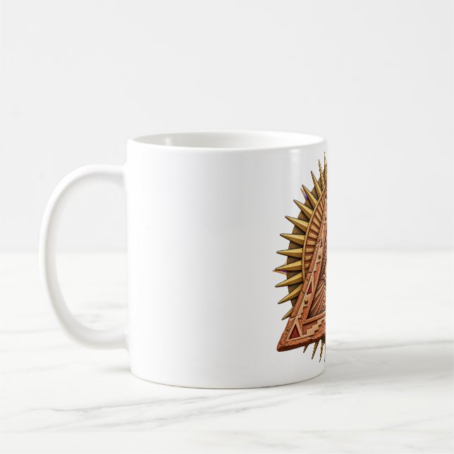 Caneca de Café Olho do Sol de Terracota (Esquerda)