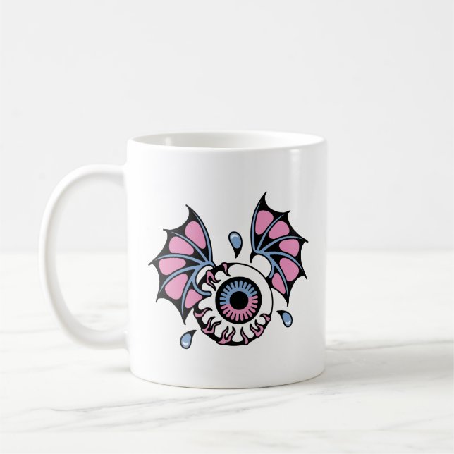 Caneca De Café Olho gótico com asas (Esquerda)