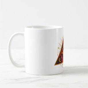 Caneca de Café Olho Guardião Carmesim