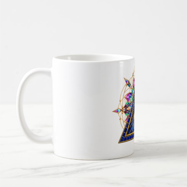 Caneca de Café Olho Mosaico Cobalto (Esquerda)