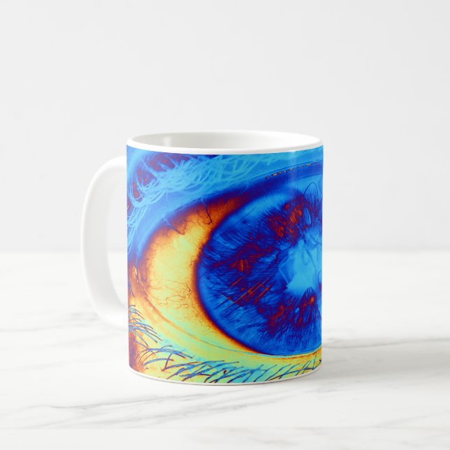 Caneca De Café Olho Psicedélico (Frente Esquerda)