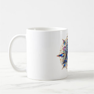 Caneca de Café Olho Safira da Meia-Noite