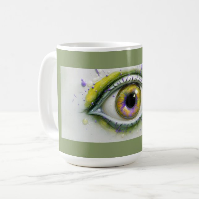 Caneca De Café Olho Surreal (Frente Esquerda)