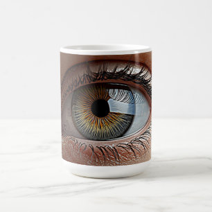 Caneca De Café Olho Surreal de Porcelana
