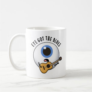 Caneca De Café Olho Tem O Blues Engraçado Toque De Música De Olho