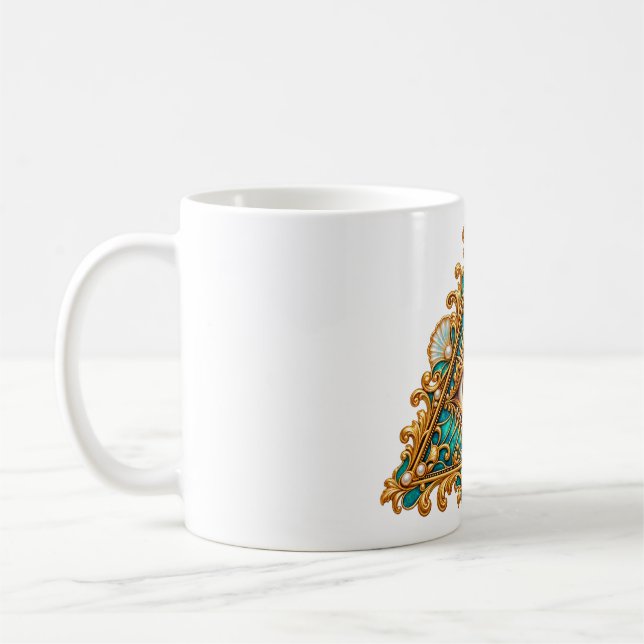 Caneca de Café Olho Verde Barroco (Esquerda)