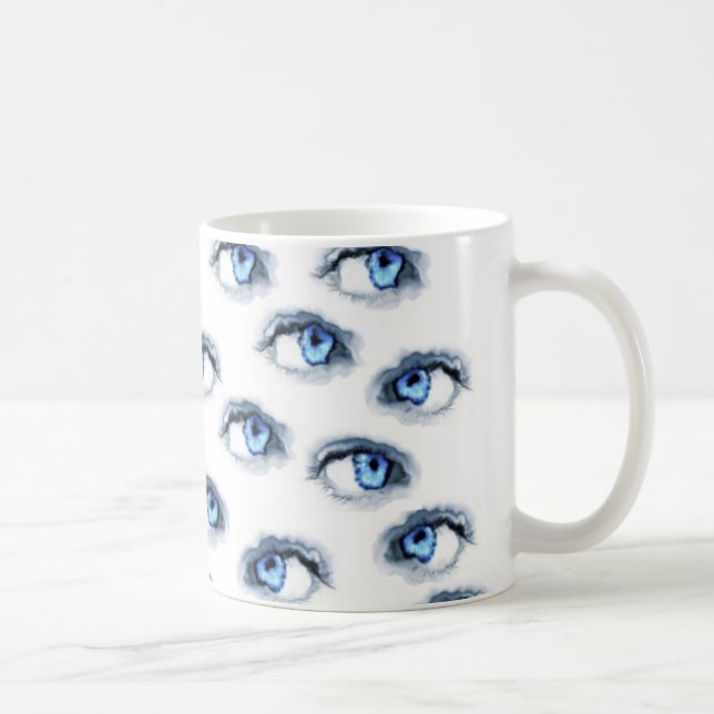 Caneca De Café olhos azuis (Direita)