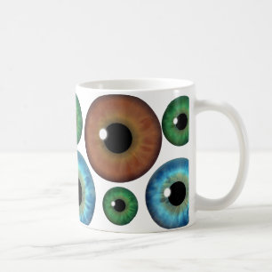 Caneca De Café Olhos Castanhos Verdes Azuis Legal Tumg Personaliz
