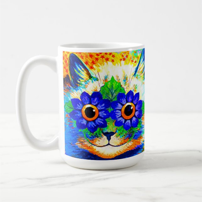 Caneca De Café Olhos de Flor de Gato (Esquerda)