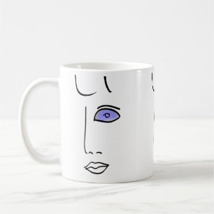 Caneca De Café Olhos De Vidro De Cerveja.