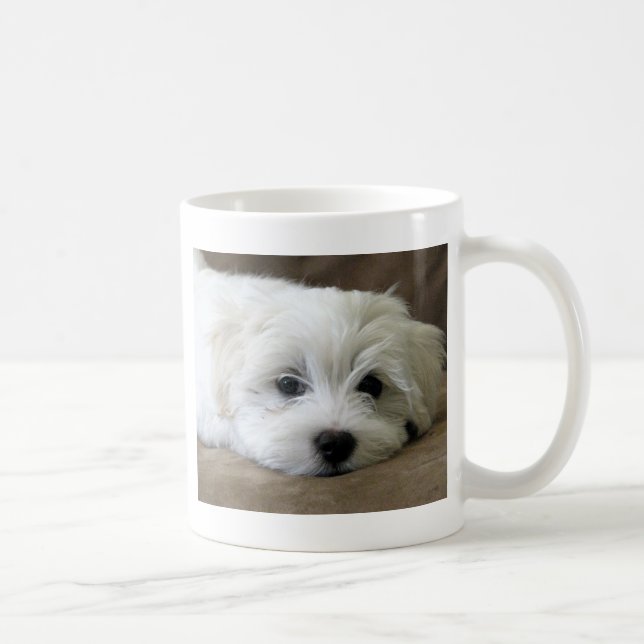 Caneca De Café Olhos do filhote de cachorro (Direita)