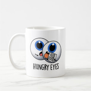 Caneca De Café Olhos Engraçados Engraçados Pun De Olhos