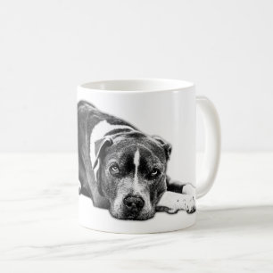 Caneca De Café Olhos Que Falam Lealdade Pitbull Misture Mux Mug