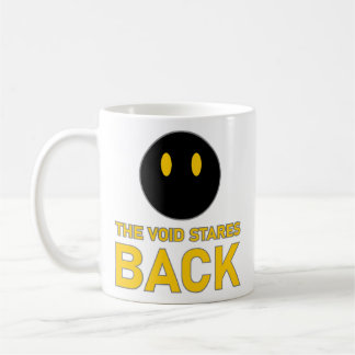 Caneca De Café Olhos Vazios de Gato Preto Olham de Volta para o V