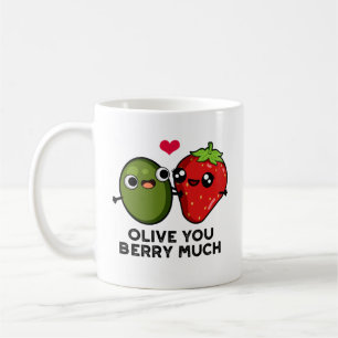 Caneca De Café Olive Você Berry Muito Engraçado Fruta Pun