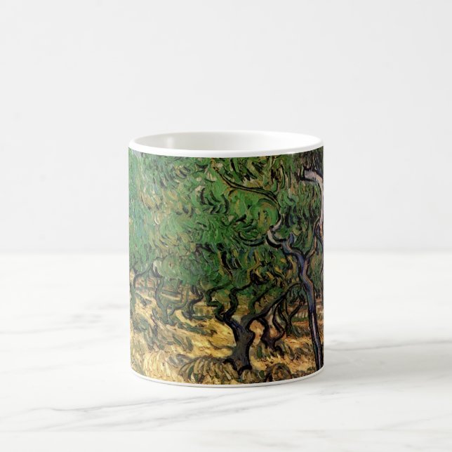 Caneca De Café Oliveiral por Vincent van Gogh (Centro)