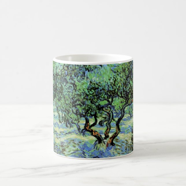 Caneca De Café Oliveiral por Vincent van Gogh (Centro)