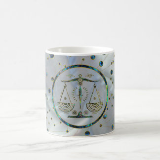 Caneca De Café Olmo Dourado do zodíaco do Libra na constelação