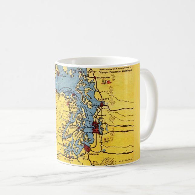 Caneca De Café Olympic National Park Mug (Frente Esquerda)