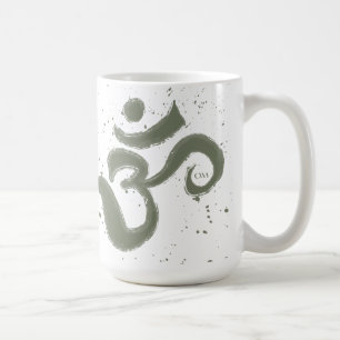 Caneca De Café Om Splatter Coffee Mug