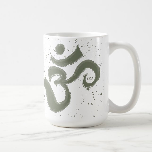 Caneca De Café Om Splatter Coffee Mug (Direita)