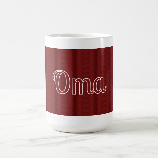 Caneca De Café Oma Deep Red (Centro)