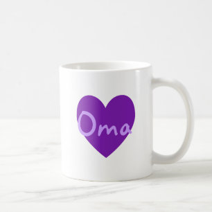 Caneca De Café Oma em roxo