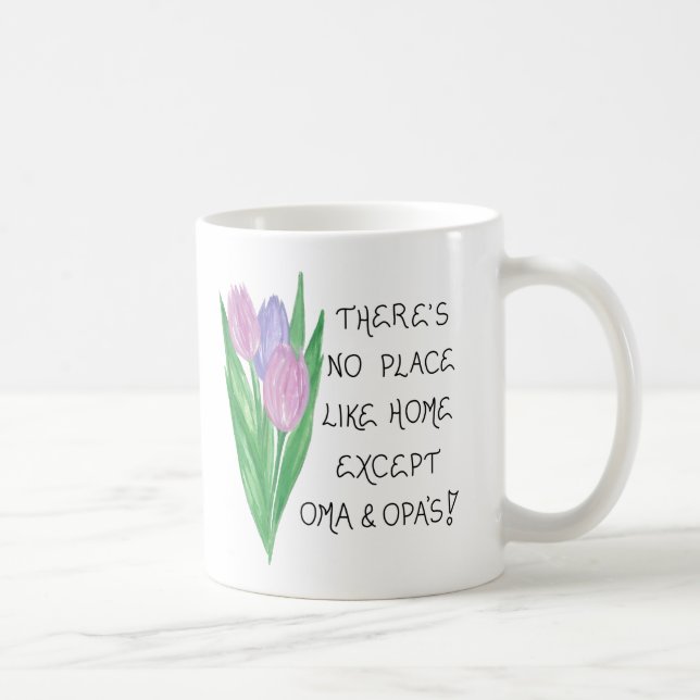 Caneca De Café Oma Opa Mug - Citação sobre vovó e vovô (Direita)