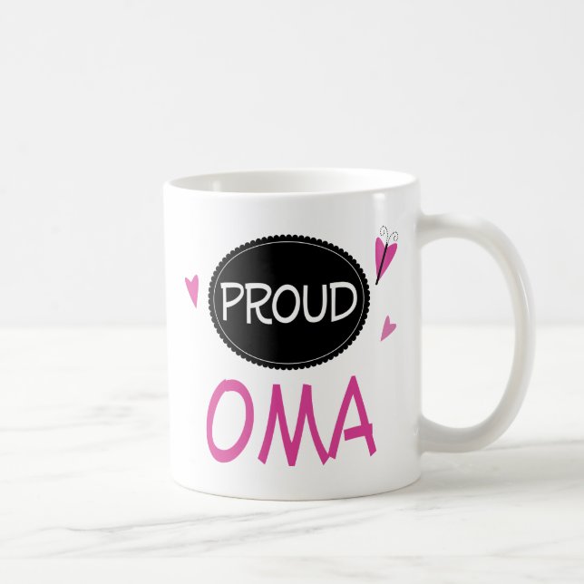 Caneca De Café Oma orgulhoso (Direita)