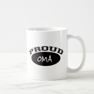 Caneca De Café Oma orgulhoso (preto)