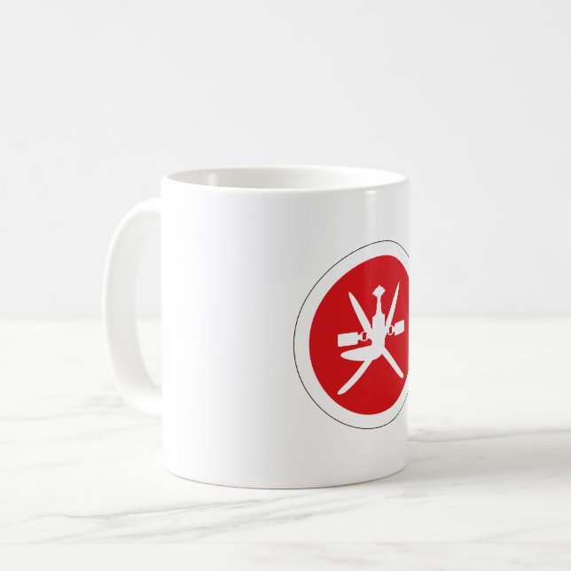 Caneca De Café Oman roundel (Frente Esquerda)