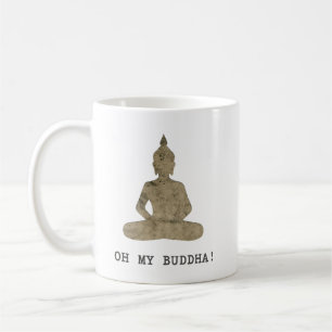 Caneca De Café OMB oh minha silhueta do humor de buddha