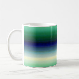 Caneca De Café Ombre Azul Verde