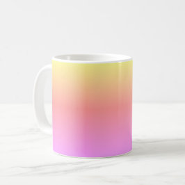 Caneca De Café Ombre Colorido, arco-íris, cor-de-rosa, púrpura 4J