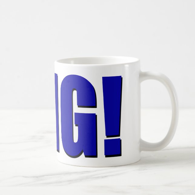 Caneca De Café OMG! azul (Direita)