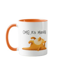 OMG É a segunda-feira Blues Engraçado Gift Amarelo